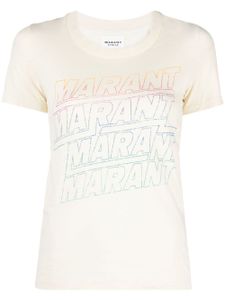 MARANT ÉTOILE t-shirt en coton Ziliani à logo imprimé - Blanc