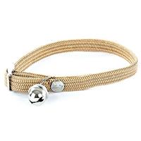 Halsband voor kat elastisch nylon beige 30X1 CM