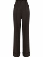 Dolce & Gabbana pantalon palazzo en laine - Noir - thumbnail