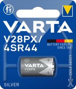 Varta SILVER Cylindr.V28PX/4SR44 Bl1 4SR44 Fotobatterij Zilveroxide 145 mAh 6.2 V 1 stuk(s)