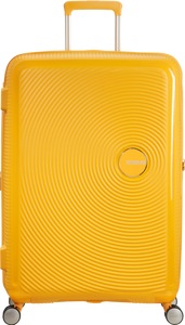 American Tourister Soundbox Expandable Spinner 77cm Golden Yellow