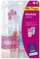 Avery-Zweckform My Design Glas MD3002 Decoratief glasfolie DIN A4 Inkjet Transparant 4 stuk(s)