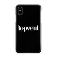 Topvent Zwart: iPhone XS Max Volledig Geprint Hoesje