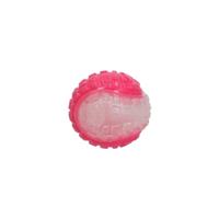Dog Comets Glow in The Dark Moon Ball - 5 cm - Hondenspeelgoed - Te water en aan land - Apporteerspeelgoed - met pieptoon - S - Roze