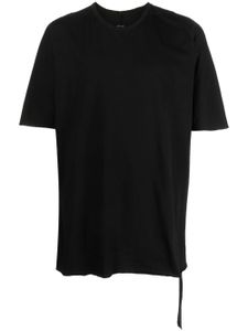 Isaac Sellam Experience logo-patch organic cotton T-shirt - Noir