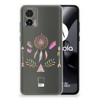 Motorola Edge 30 Neo Telefoonhoesje met Naam Boho Dreamcatcher - thumbnail