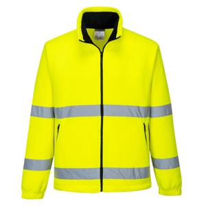 Reflecterende jas fleece geel - 3XL