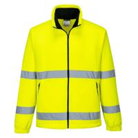 Reflecterende jas fleece geel - 3XL