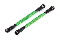 Toe links, front (TUBES green-anodized, 6061-T6 aluminum) (2) (TRX-8997G) - thumbnail