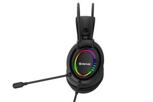 Denver GHS-130 hoofdtelefoon/headset Bedraad Hoofdband Gamen Zwart