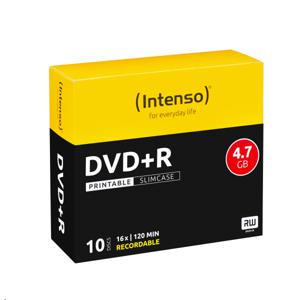 Intenso 4811652 DVD+R disc 4.7 GB 10 stuk(s) Slimcase Bedrukbaar