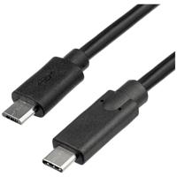 Akyga USB-kabel USB-micro-B stekker, USB-C stekker 1.00 m Zwart AK-USB-16