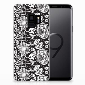 Samsung Galaxy S9 TPU Case Black Flowers