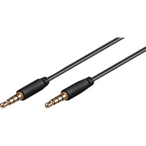 Goobay AVK 182-0200 mini audio kabel 2 m 3.5mm Zwart