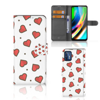 Motorola Moto G9 Plus Telefoon Hoesje Hearts