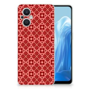 OPPO Reno8 Lite TPU bumper Batik Rood