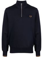 Fred Perry sweat en coton à logo brodé - Bleu