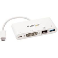 StarTech.com USB-C multiport adapter voor laptops Power Delivery DVI GbE USB 3.0 - thumbnail