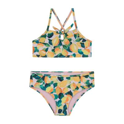 Shiwi crop bikini Lemonade geel/wit
