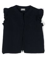 Il Gufo cardigan à design sans manches - Bleu