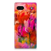 Hoesje maken Google Pixel 6A Tulips - thumbnail