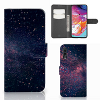 Samsung Galaxy A70 Book Case Stars - thumbnail