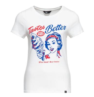 Queen Kerosin Taste Better T Shirt Off White-XS