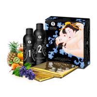 Shunga Body to Body Massage - Exotic Fruits - 2 Pieces of 7.6 fl / 225 ml - thumbnail