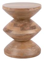 Leitmotiv Bijzettafel Totem Mangohout, ø35cm - Naturel - Rond