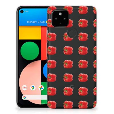 Google Pixel 4a 5G Siliconen Case Paprika Red