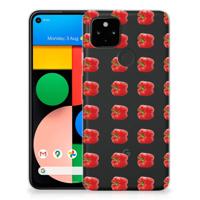 Google Pixel 4a 5G Siliconen Case Paprika Red