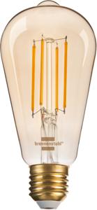 Brennenstuhl 1294870272 LED-lamp Energielabel: F (A - G) E27 4.9 W Goud