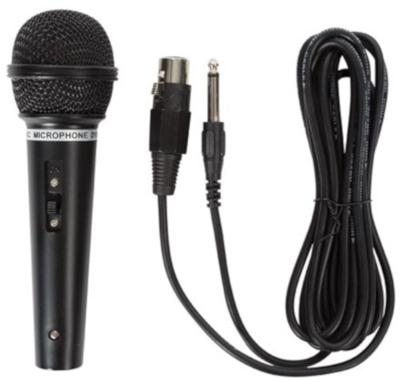 HQ Power microfoon dynamisch 600 Ohm aluminium zwart