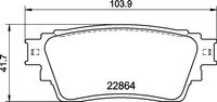 Remblokkenset, schijfrem BREMBO, u.a. für Mitsubishi