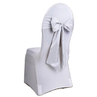Stoel decoratie strik - wit - Bruiloft stoel versiering - Satijn sjerp aankleding - 275 cm Stoel decoratie strik - wit - Bruiloft stoel versiering - Satijn sjerp aankleding - 275 cm