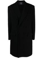 Balmain double-breast wool-blend coat - Noir