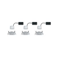 Paulmann 93451 Nova Inbouwlamp Set van 3 stuks LED LED 18 W Aluminium (gedraaid) - thumbnail