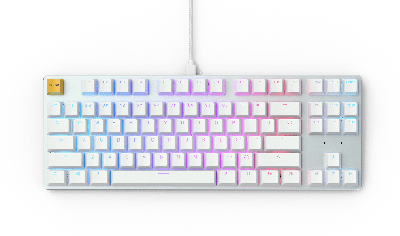Glorious PC Gaming Race GMMK toetsenbord USB QWERTY US International Zilver, Wit