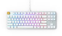 Glorious PC Gaming Race GMMK toetsenbord USB QWERTY US International Zilver, Wit