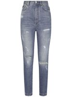 Dolce & Gabbana jean skinny Grace à effet usé - Bleu