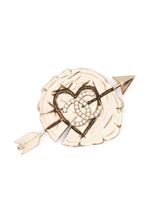 CHANEL Pre-Owned broche cœur sertie de cristaux (2019) - Or - thumbnail