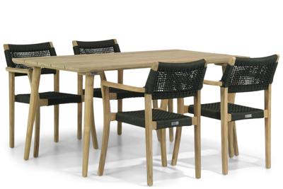 Lifestyle Dallas/Julia 160 cm dining tuinset 5-delig