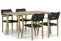 Lifestyle Dallas/Julia 160 cm dining tuinset 5-delig