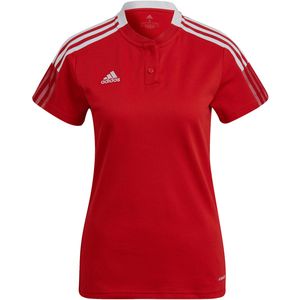 adidas Tiro Polo Dames - Opruiming - Kleding - Red - maat XXS