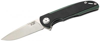 Herbertz eenhandsmes 21 cm RVS zilver/zwart Herbertz eenhandsmes 21 cm RVS zilver/zwart