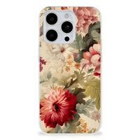 TPU Case voor iPhone 15 Pro Max Bloemen - thumbnail