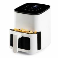 DOMO Deli-freyer Airfryer 1350 W Timerfunctie, Anti-aanbaklaag, Oververhittingsbeveiliging, Met display Wit, Zwart - thumbnail