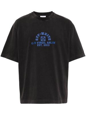 Off-White T-shirt met logoprint - Grijs