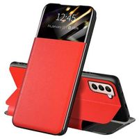 Samsung Galaxy S22 5G Front Smart View Flip Case - Rood