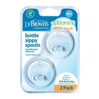 Dr Brown&apos;s Options+ sippy spout brede halsfles (2 st)